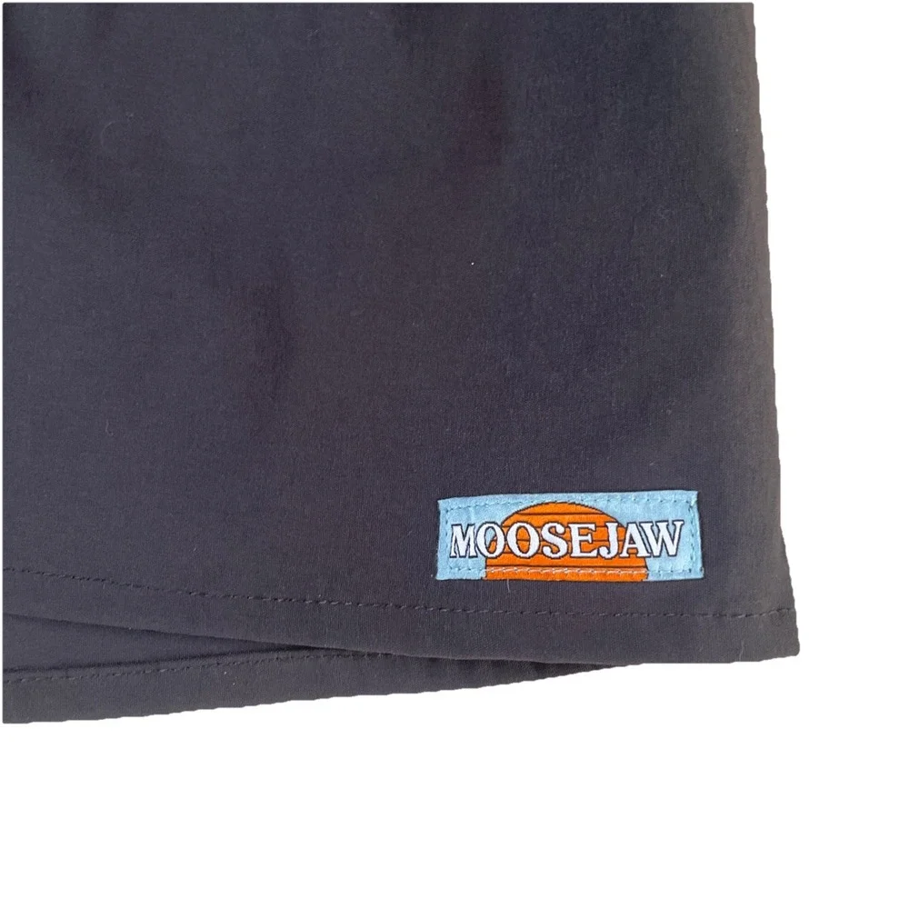 Women's Moosejaw Pull-On Drawstring Shorts‎ XL Charcoal Gray Nylon Athletic